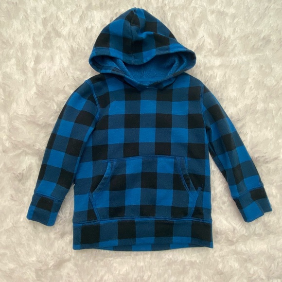 Cat \u0026 Jack Shirts \u0026 Tops | Cat \u0026 Jack Black \u0026 Blue Plaid Hoodie - Toddler Size 2T | Color: Black/Blue | Size: 2TB | Tfunk419's Closet